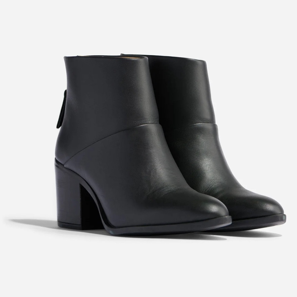 Nisolo Dari  Commuter Black Leather Ankle Boots size 7